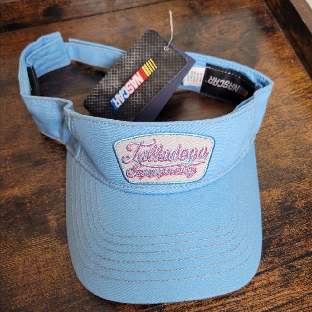 Talledega Superspeedway Racing Ladies Patch Blue Track Visor